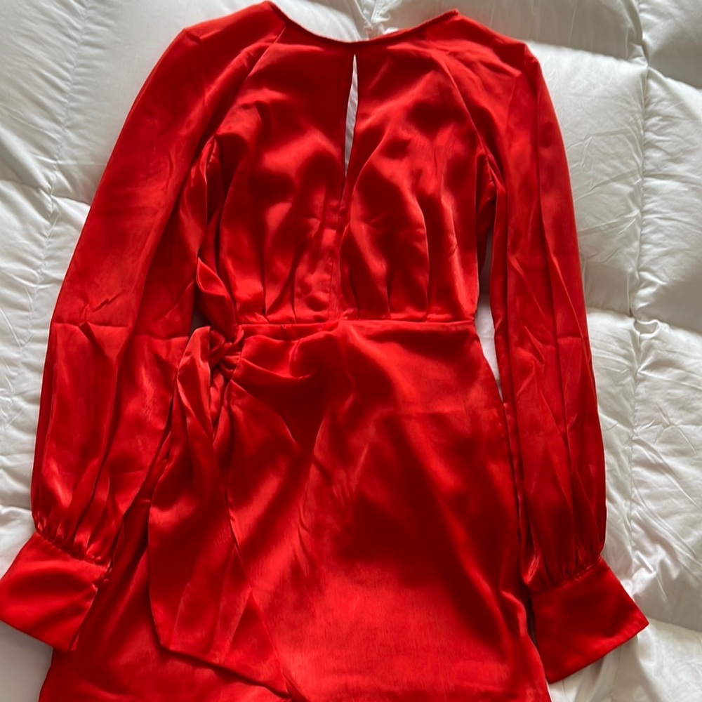 Red Keyhole Mini Dress